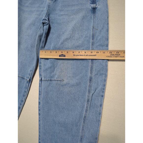 Austin Landing Jeans Women Size 5 Y2K Barrel Leg Blue Denim - Picture 3 of 5